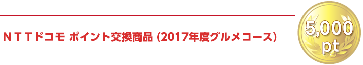 5000pt | ドコモポイント交換商品(ちょっと贅沢なひと時を ホテル&レストランランチ 2017)